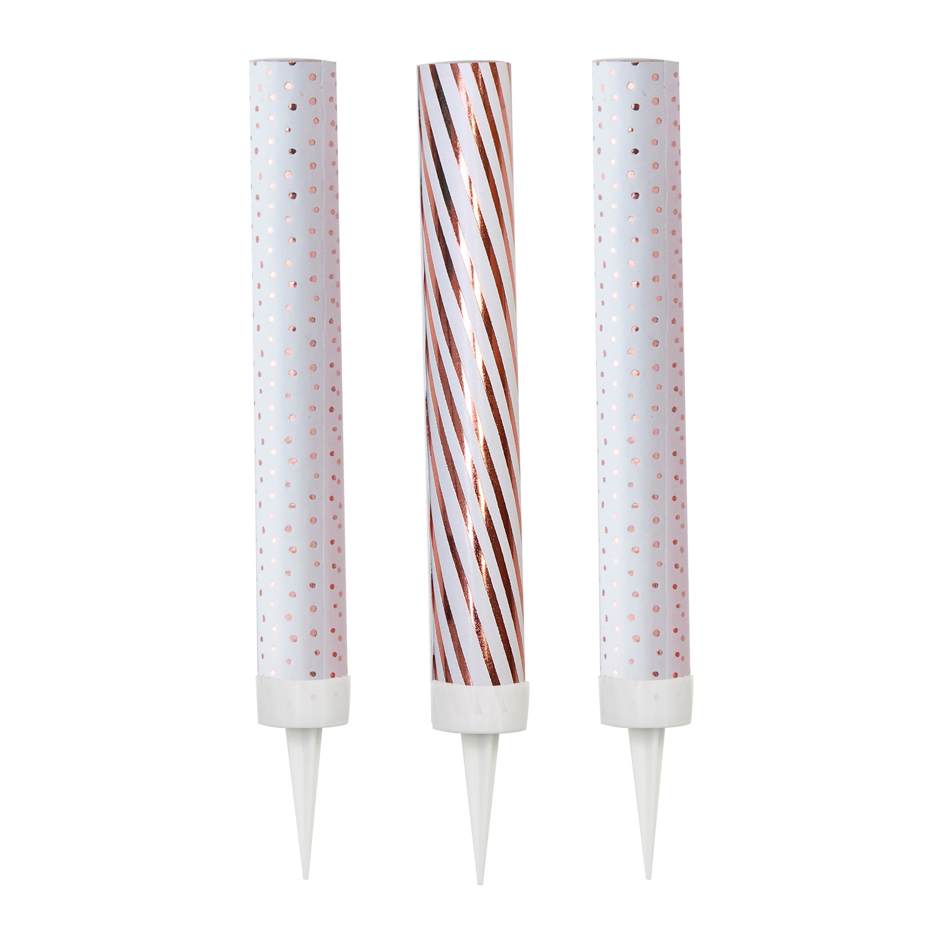Rose Gold Cake Fountain Candles