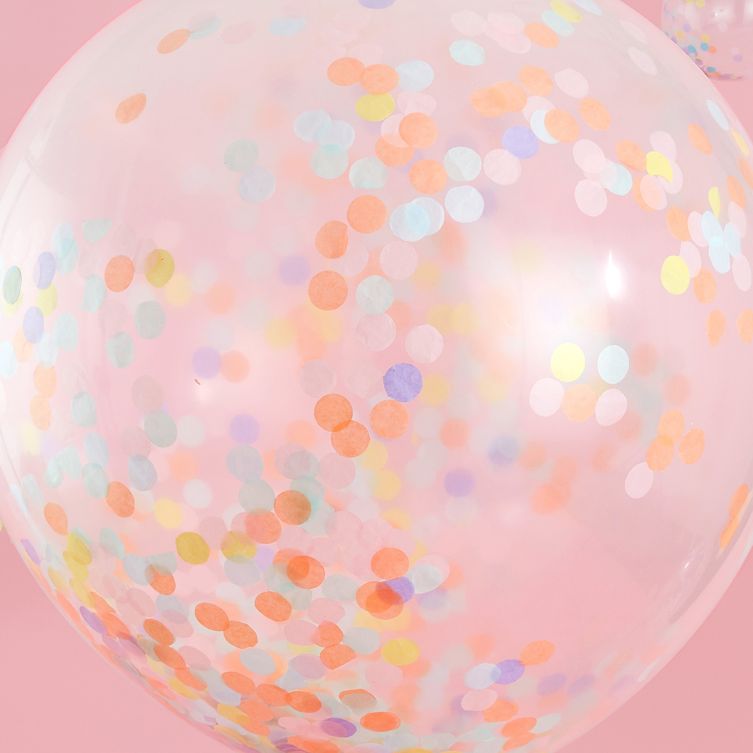 Giant Pastel Confetti Balloons- 5 Inner Pack