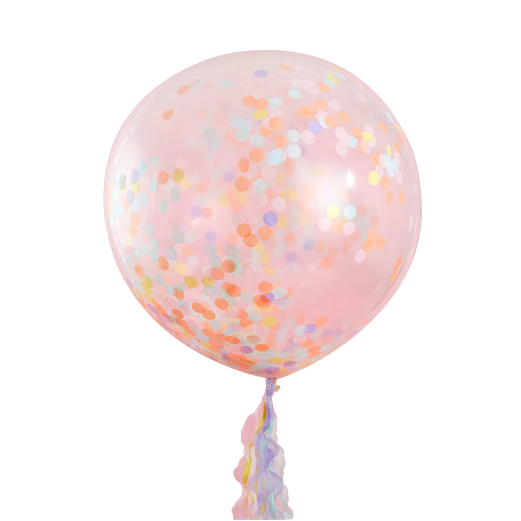 Giant Pastel Confetti Balloons- 5 Inner Pack