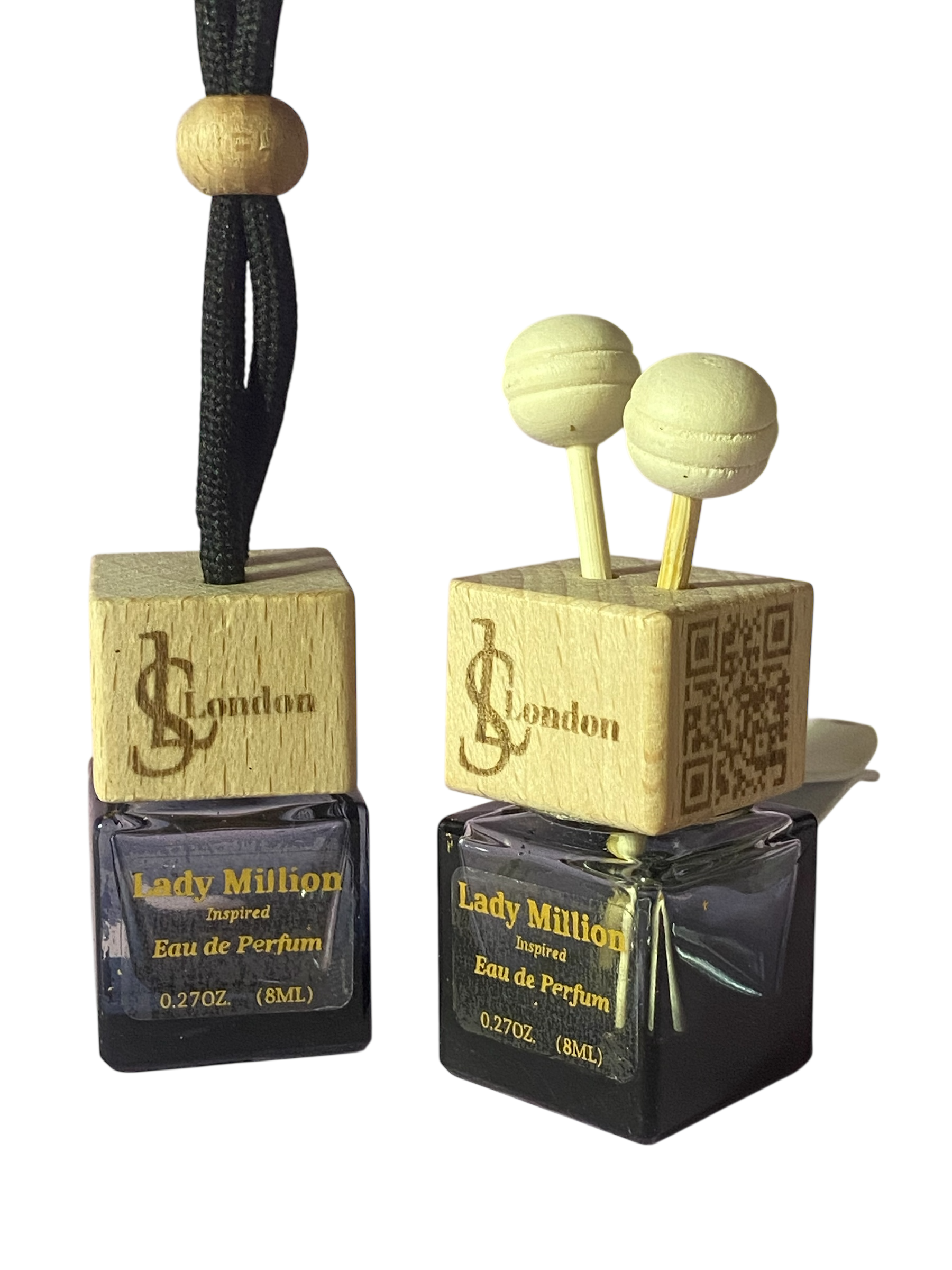 Lady Million Inspired Fragrance 8ml Hanging Or Clip on Car Diffuser