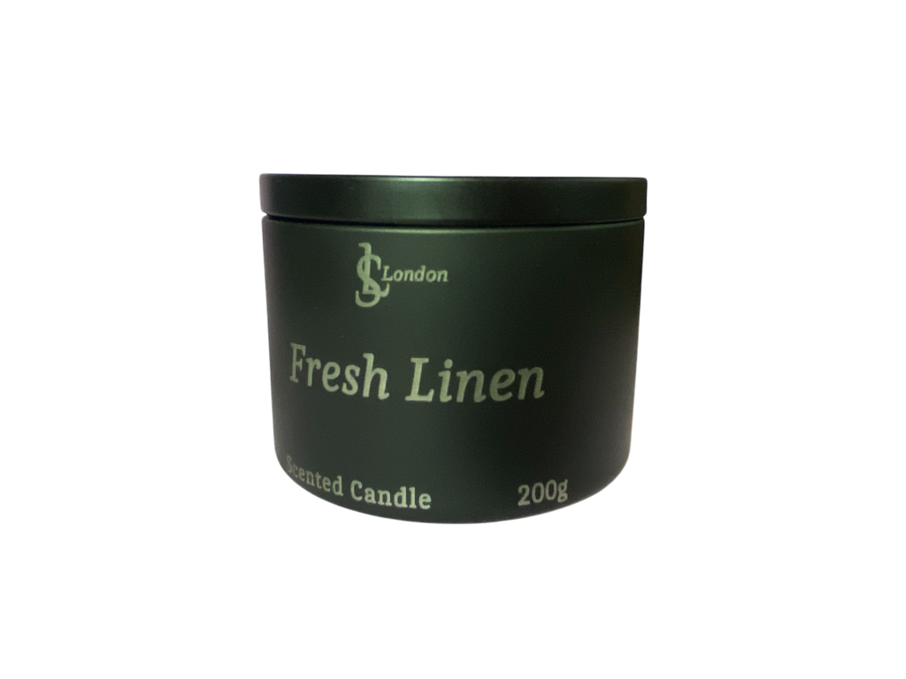 Fresh Linen Luxury Scented Candle Tin 200g