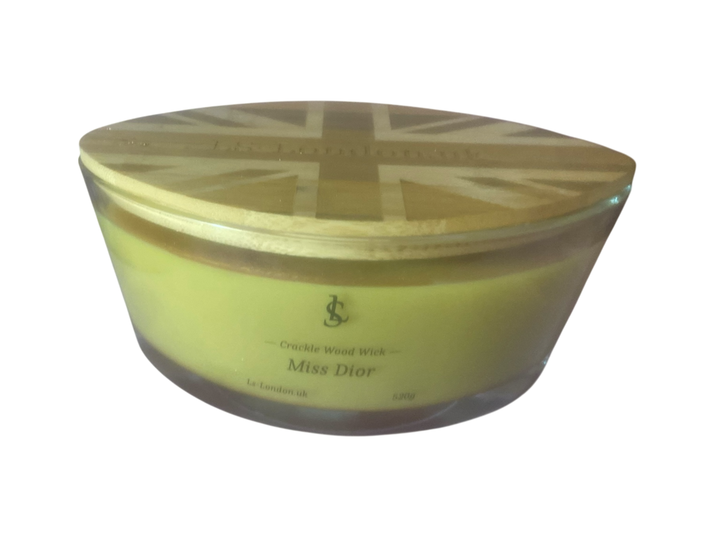 Large Ellipse 520g Crackle Wood Wick Candle
