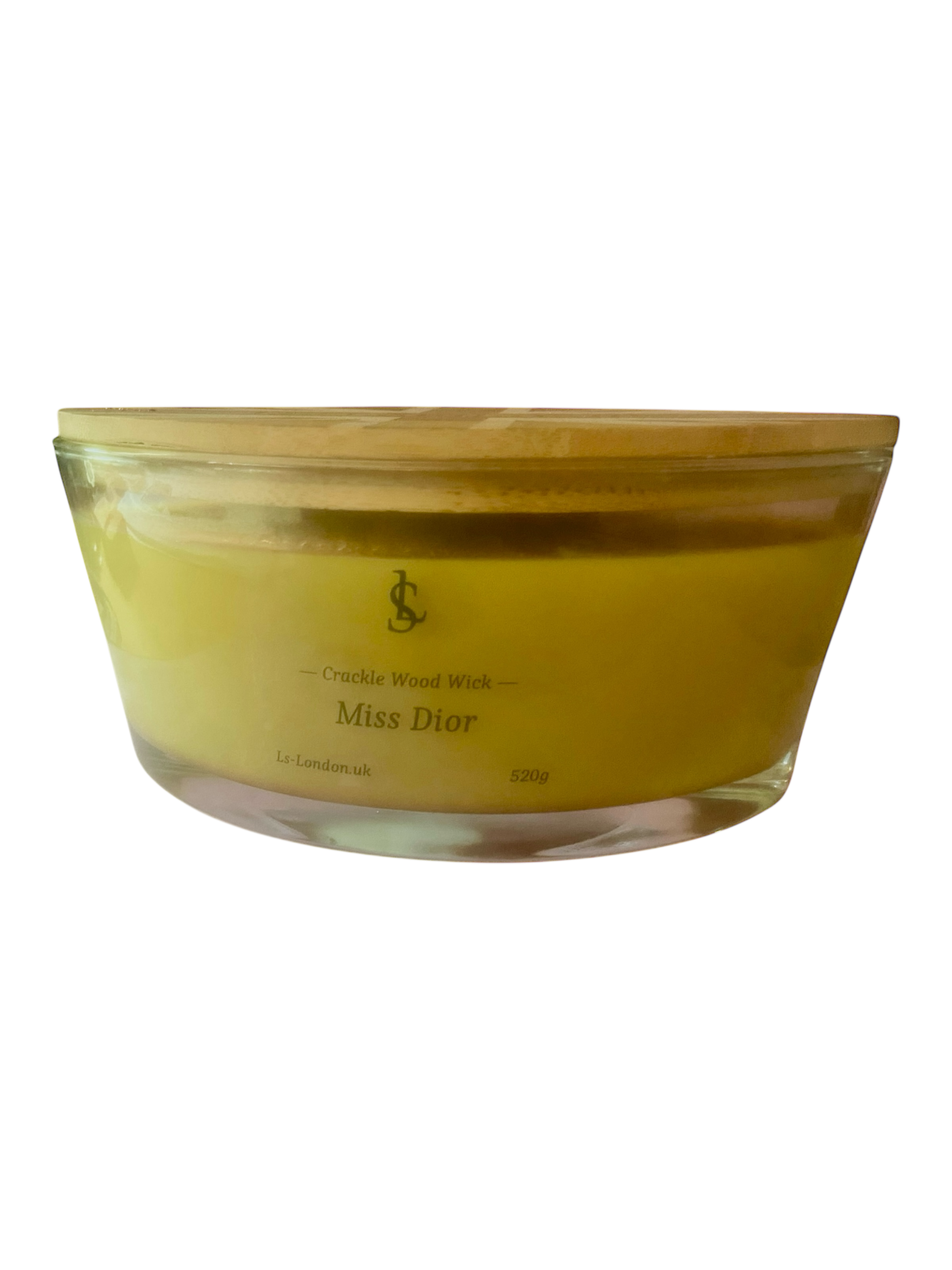 Large Ellipse 520g Crackle Wood Wick Candle