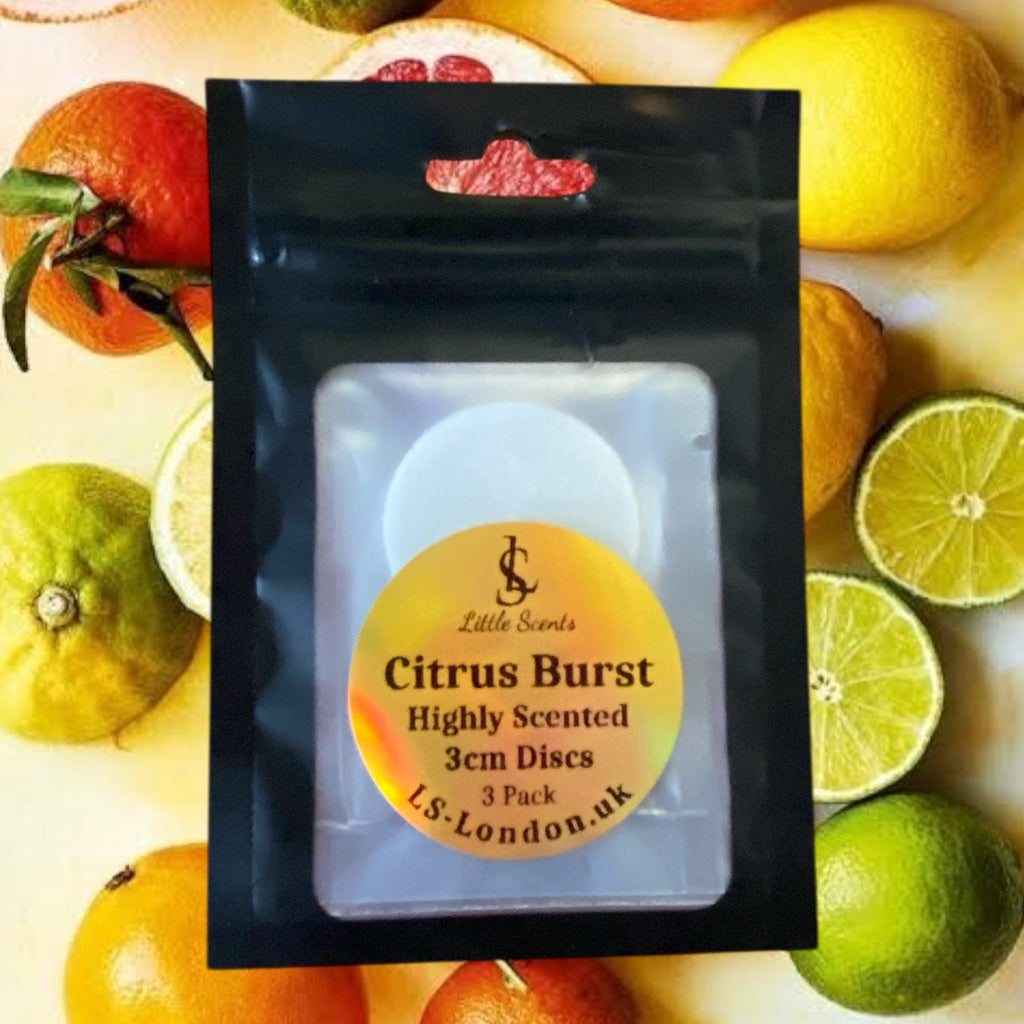 Citrus Burst Scented Vacuum Hoover Discs x3 Individually Sealed
