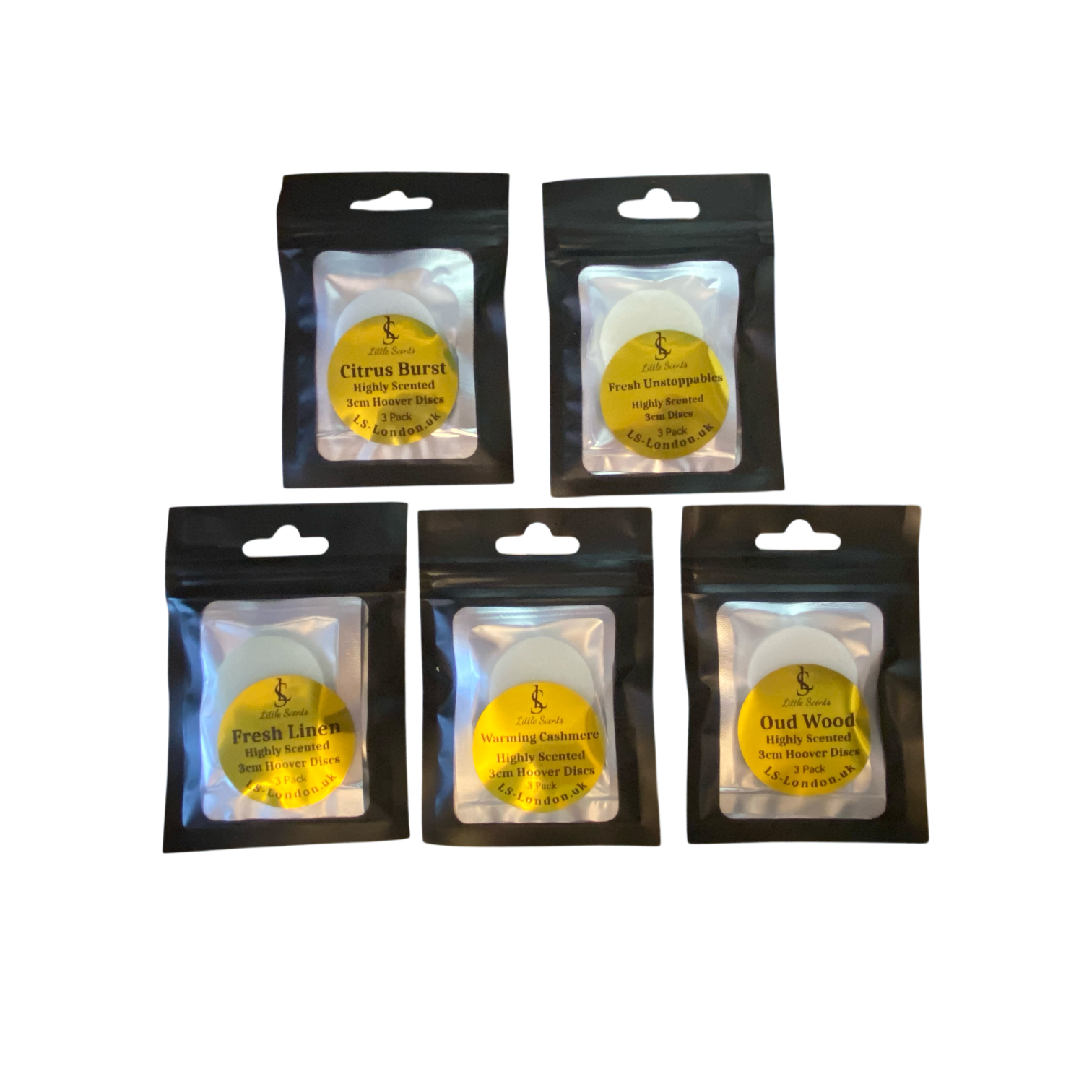 5 Classic Scented Vacuum Hoover Discs Bundle