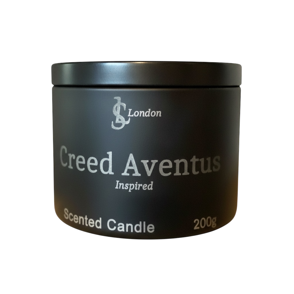 Creed Aventus Inspired Luxury Scented Candle Tin 200g