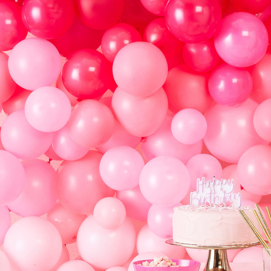 Ombre Pink Balloon Wall Decoration- 5 Inner Pack