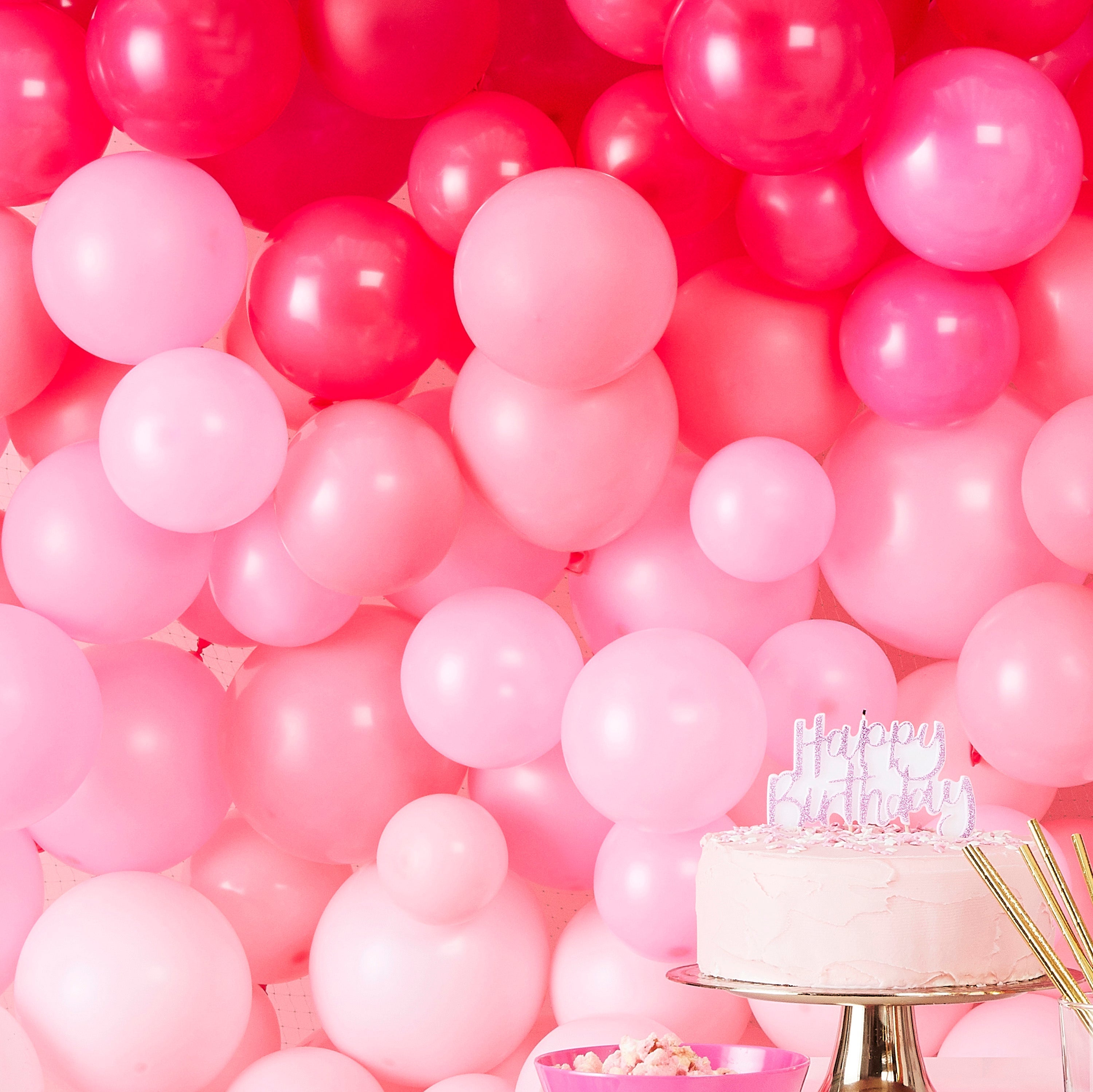 Ombre Pink Balloon Wall Decoration- 5 Inner Pack