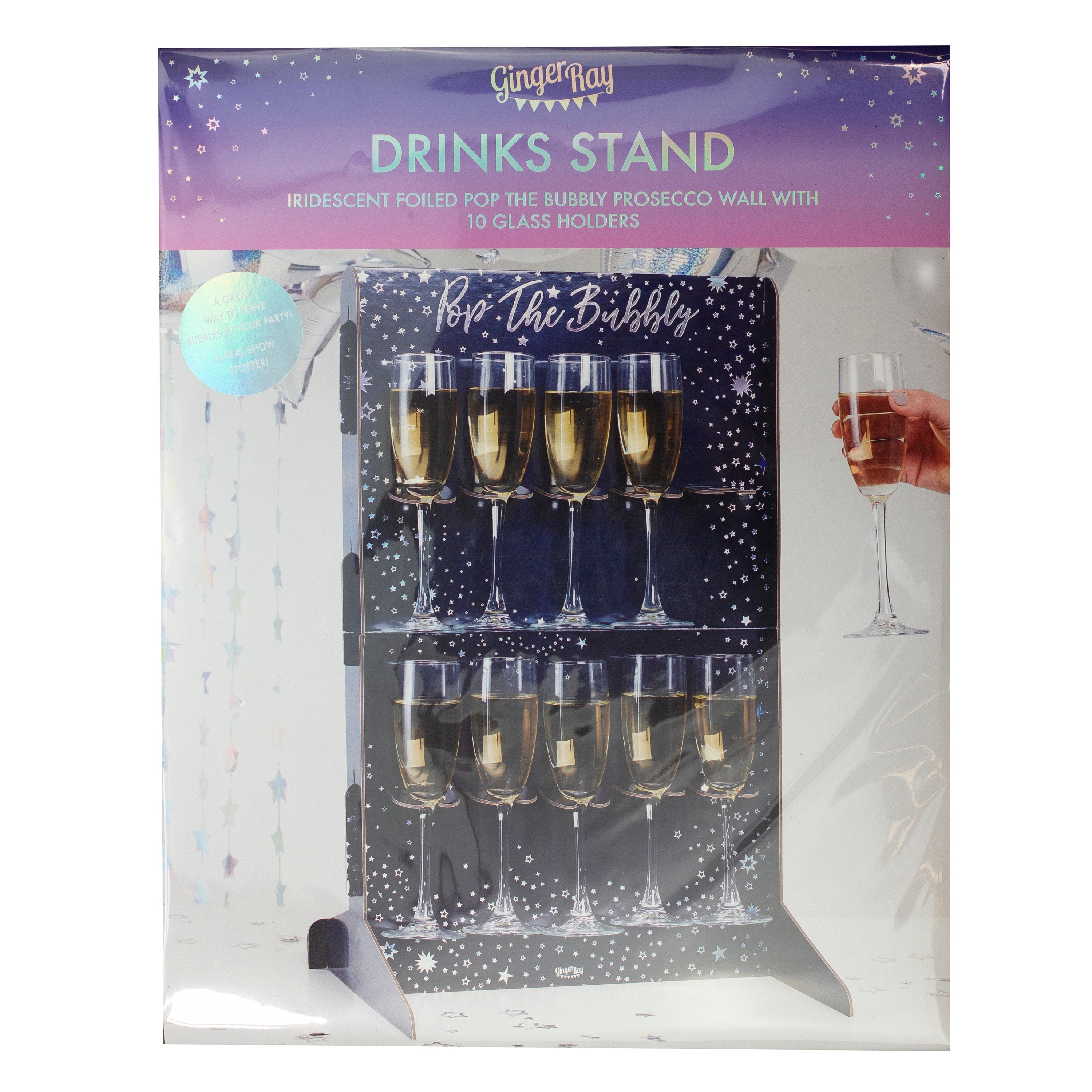 Bubbly Wall Drinks Holder- 5 Inner Pack