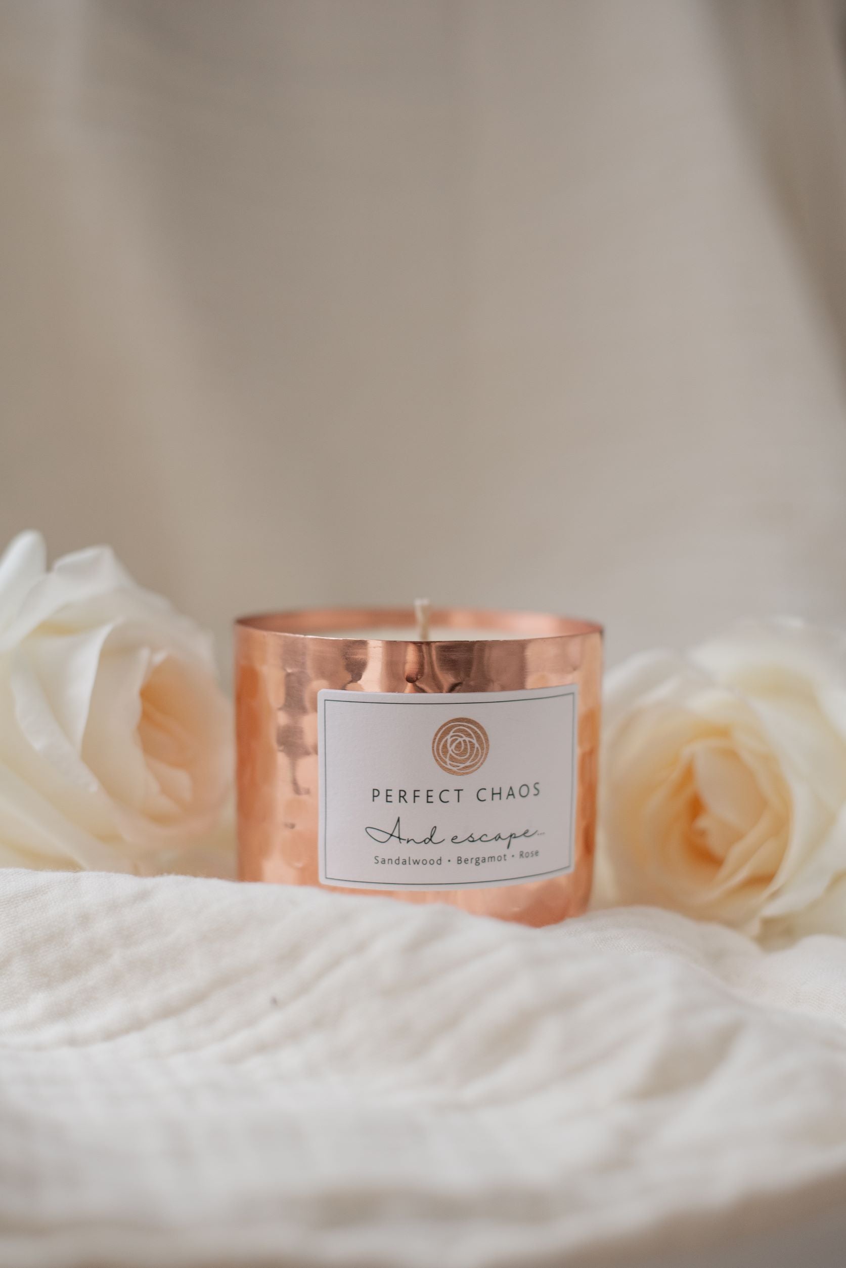 Copper Dimpled Candle - And Escape
