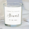 Personalised Surname Wedding Candle Gift Set | Engagement