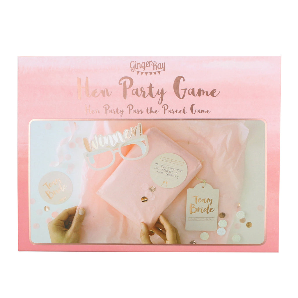 Pass the Parcel Hen Party Game Kit - Team Bride- 10 Inner Pack