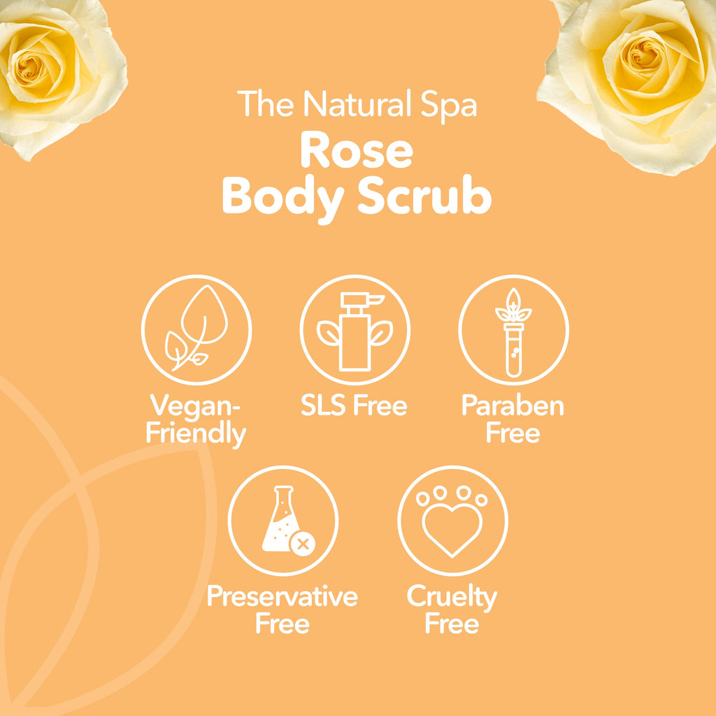 Rose Sugar Scrub | Natural Exfoliating Body Scrub for Smooth, Glowing Skin | Vegan, Plastic-Free Skincare | 3 Size Options