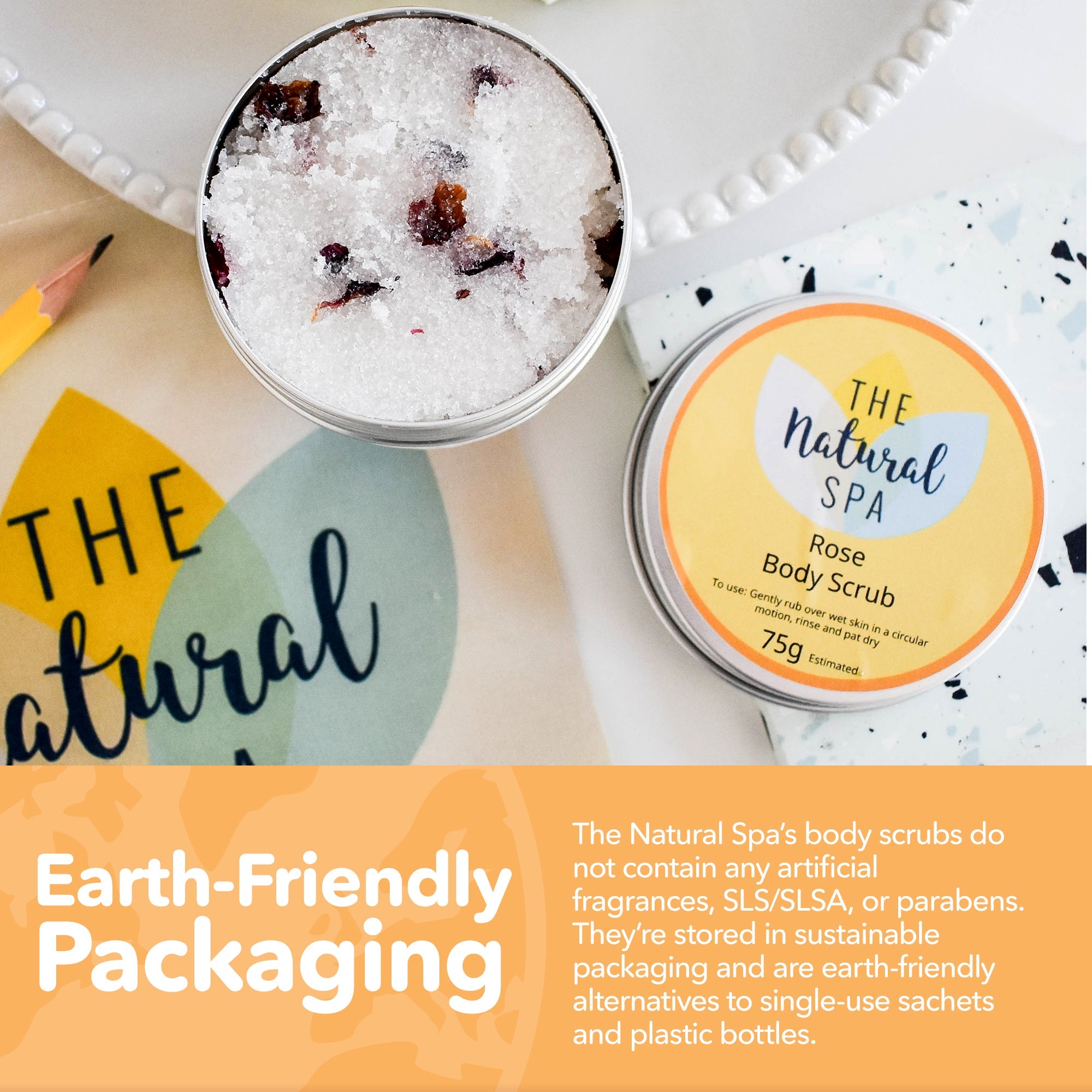 Rose Sugar Scrub | Natural Exfoliating Body Scrub for Smooth, Glowing Skin | Vegan, Plastic-Free Skincare | 3 Size Options