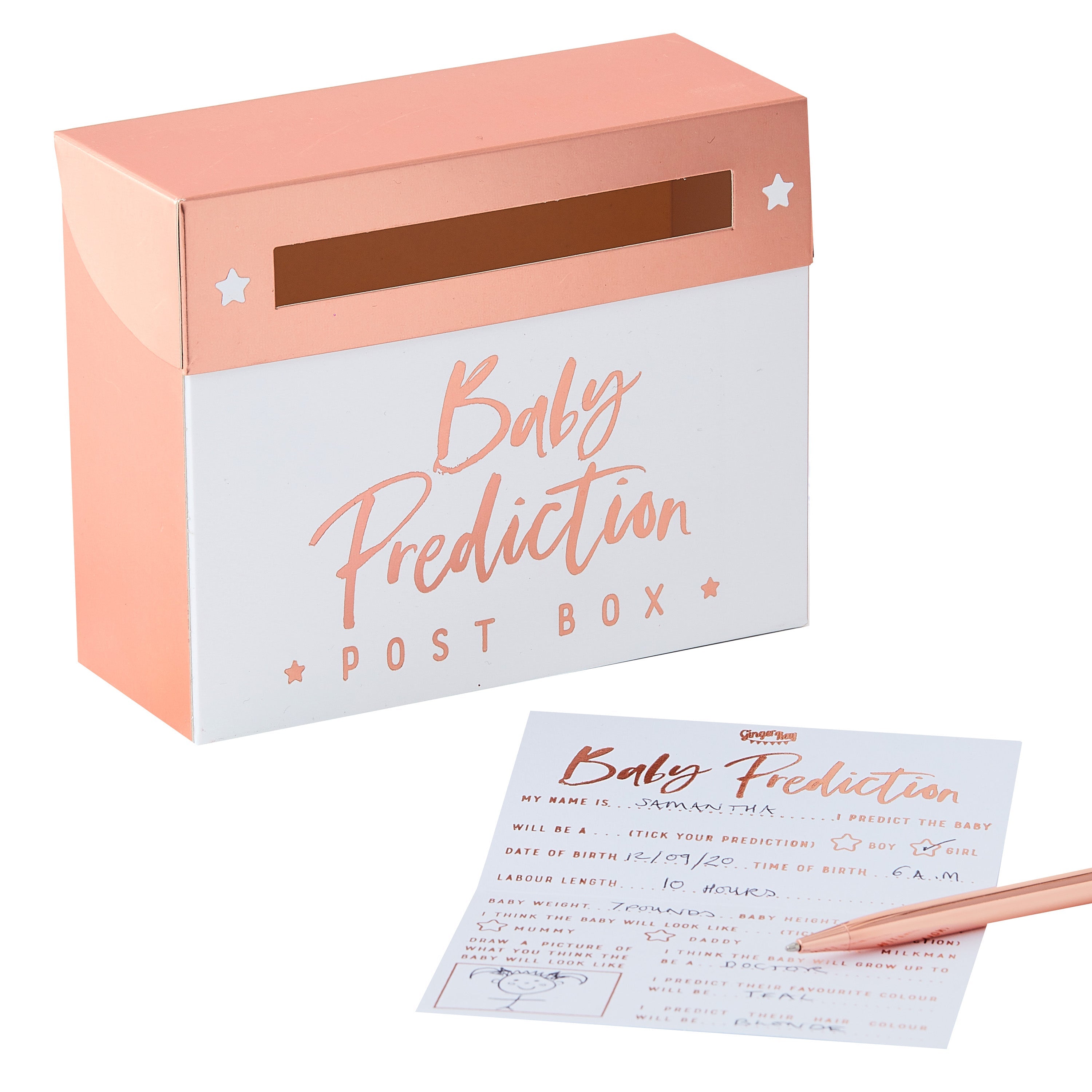 Baby Prediction Baby Shower Game