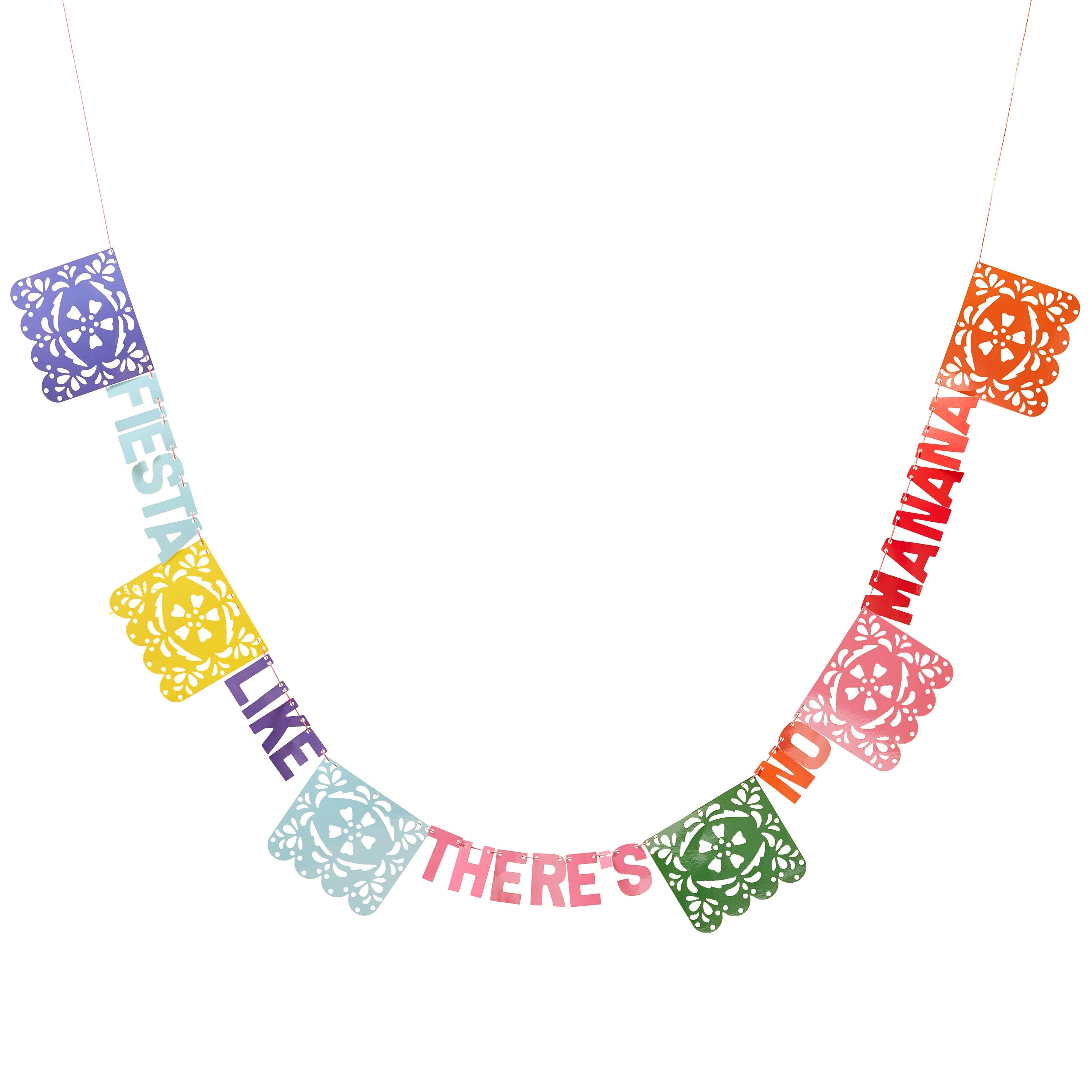 Fiesta Like There's No Manana Flag Paper Party  Bunting - Viva La Fiesta