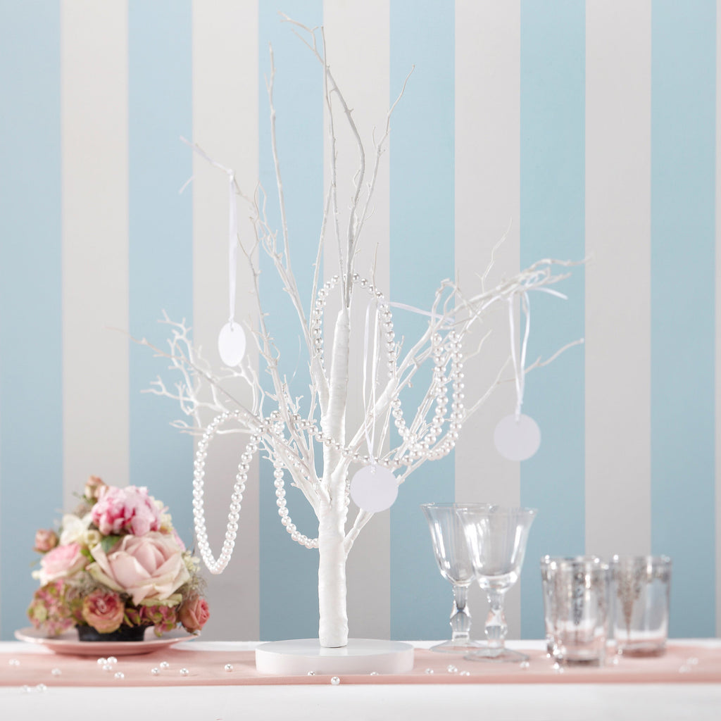 White Pearl Hanging Garland Decoration- 10 Inner Pack