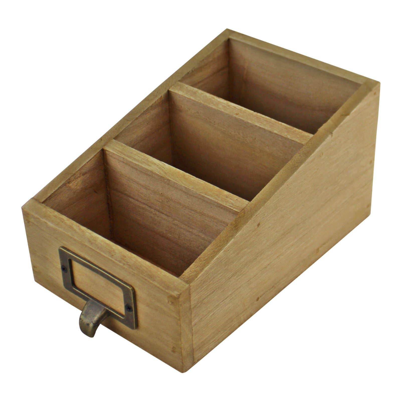Wooden Desk Tidy: Natural