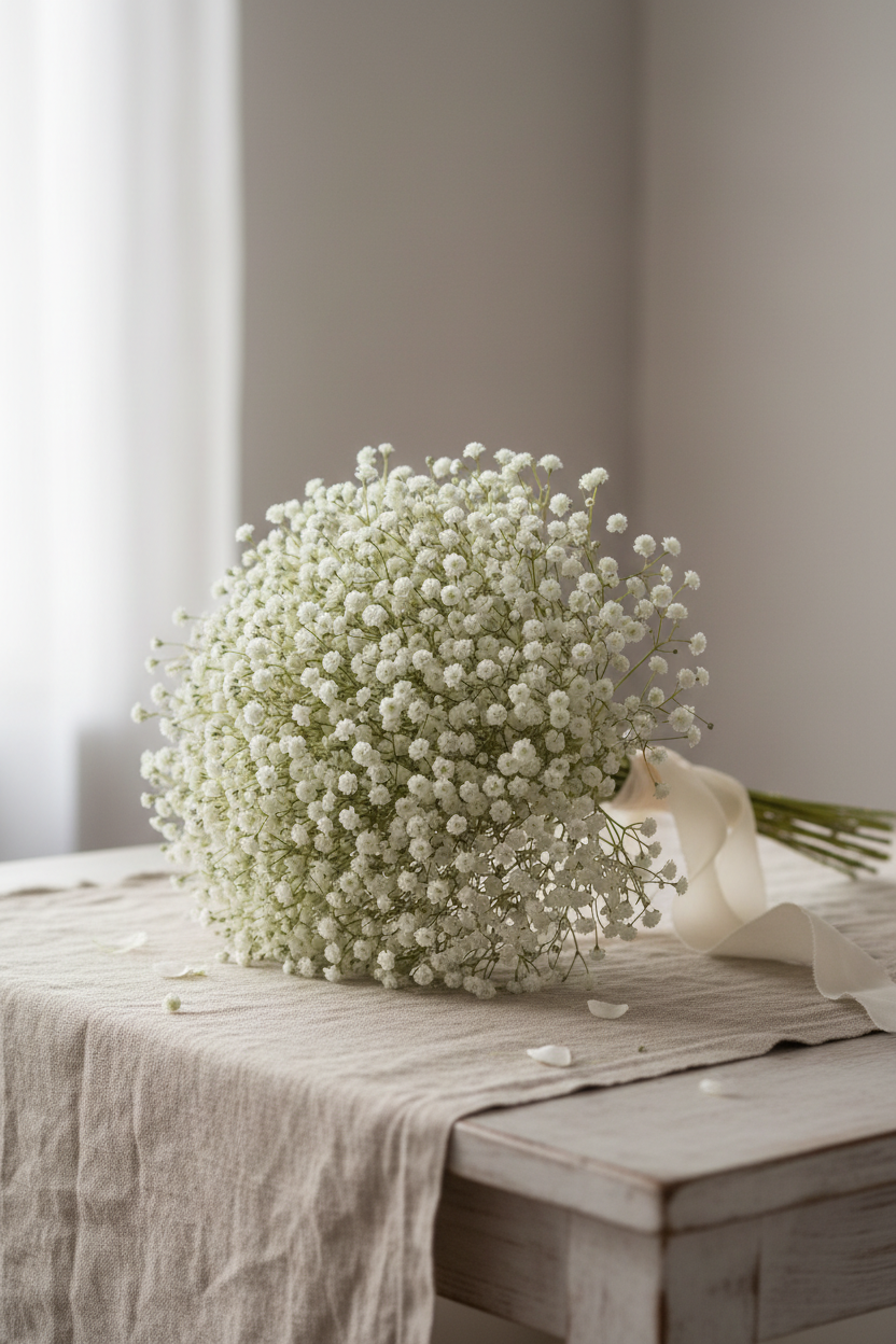 Artificial Gypsophila Bouquet