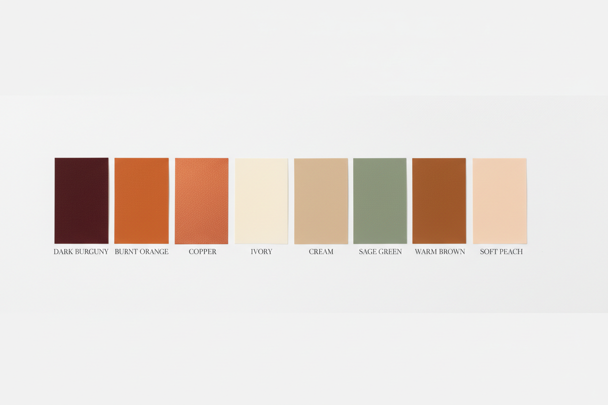 Autumn Wedding Colour Palette