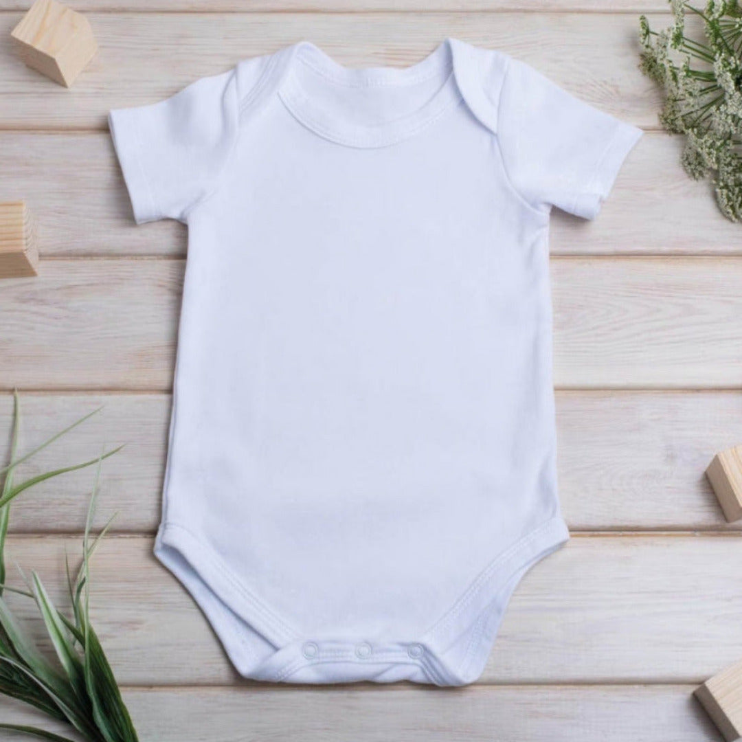 Personalised Born in 2026 Blue Balloons Baby Outfit: Bib, Vest, Baby Grow