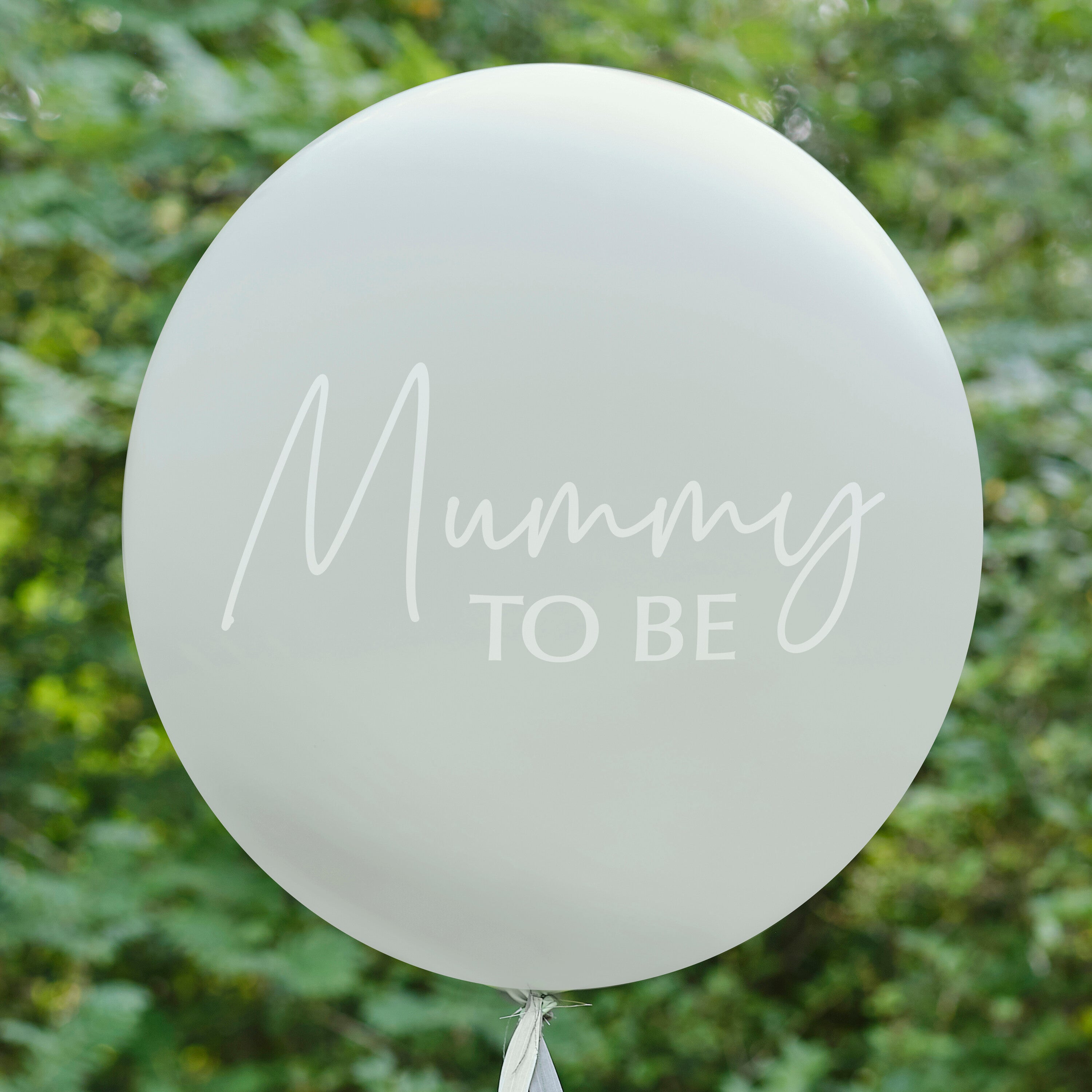 Mummy To Be Baby Shower Balloon with Botanical Tail- 5 Inner Pack