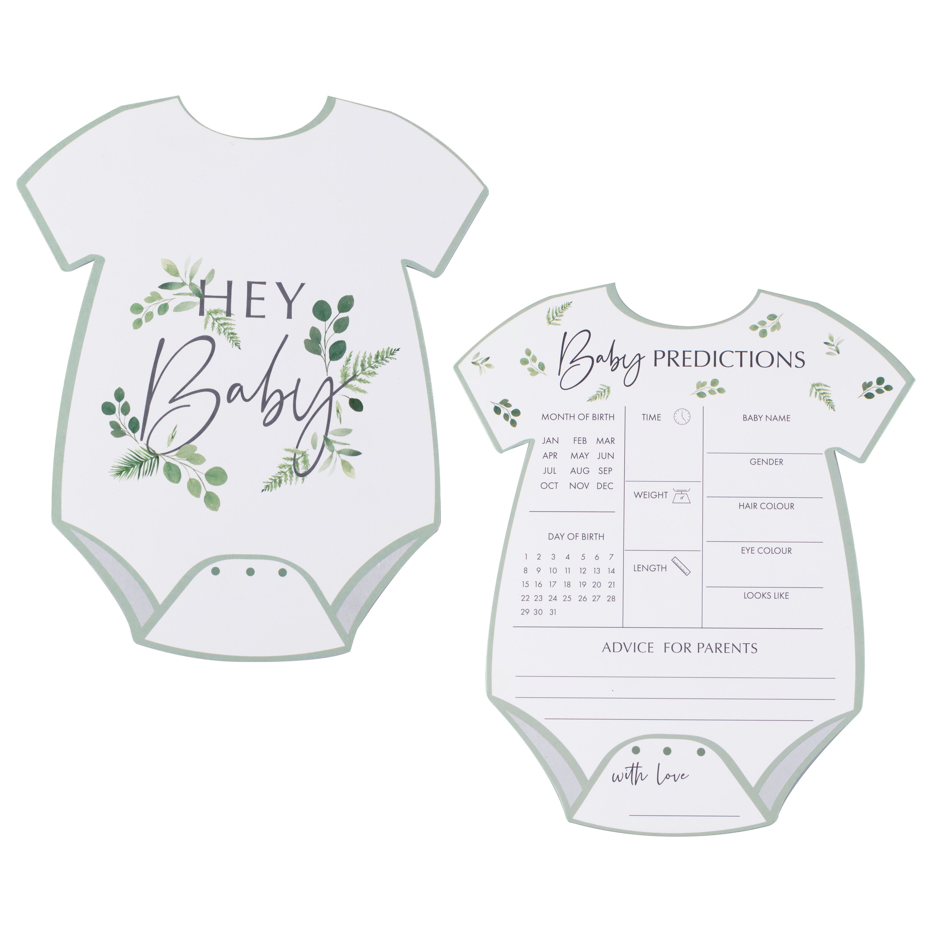 Baby Prediction Cards Baby Shower Game