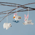 Felt Animal Easter Tree Decorations