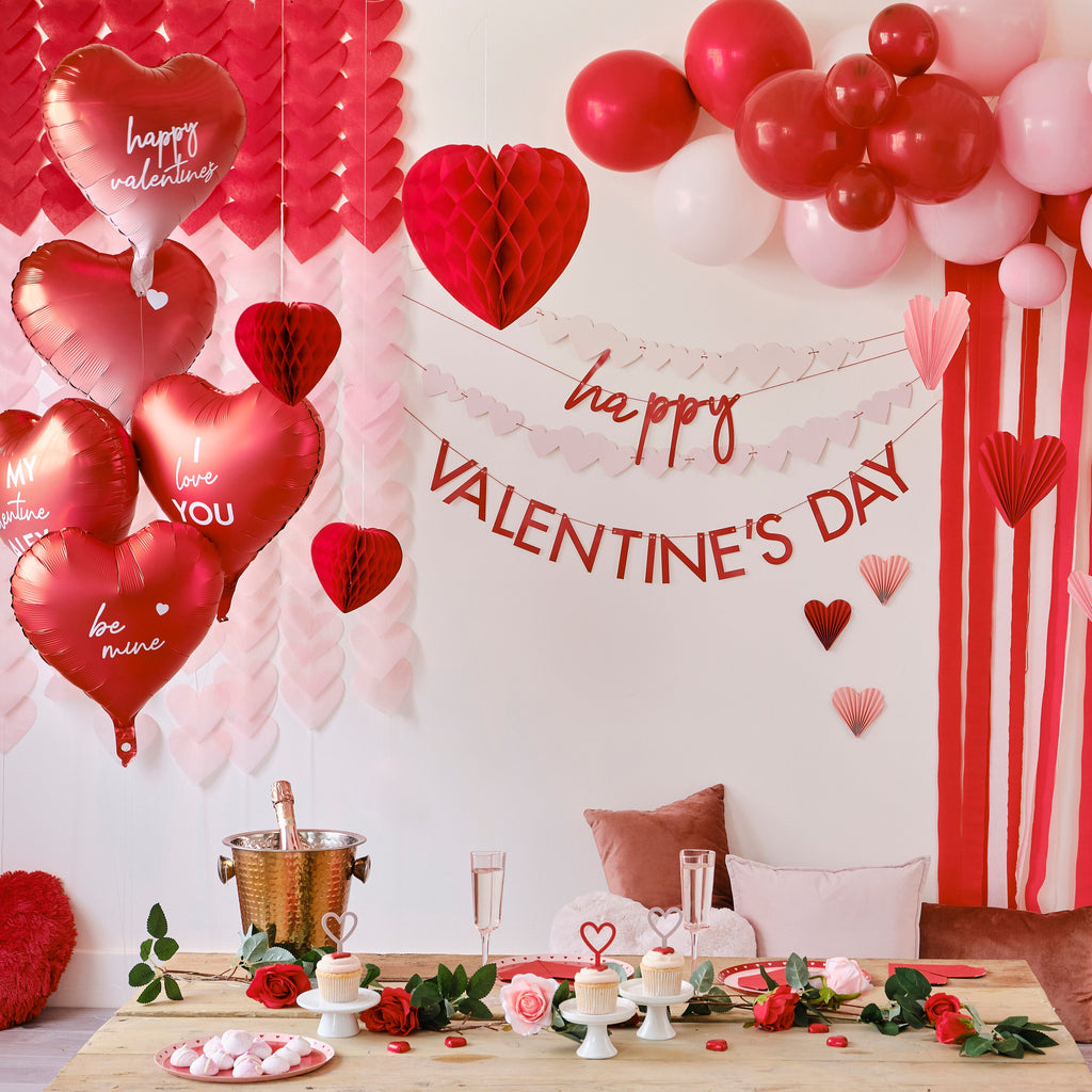 Honeycomb Hanging Heart Decorations