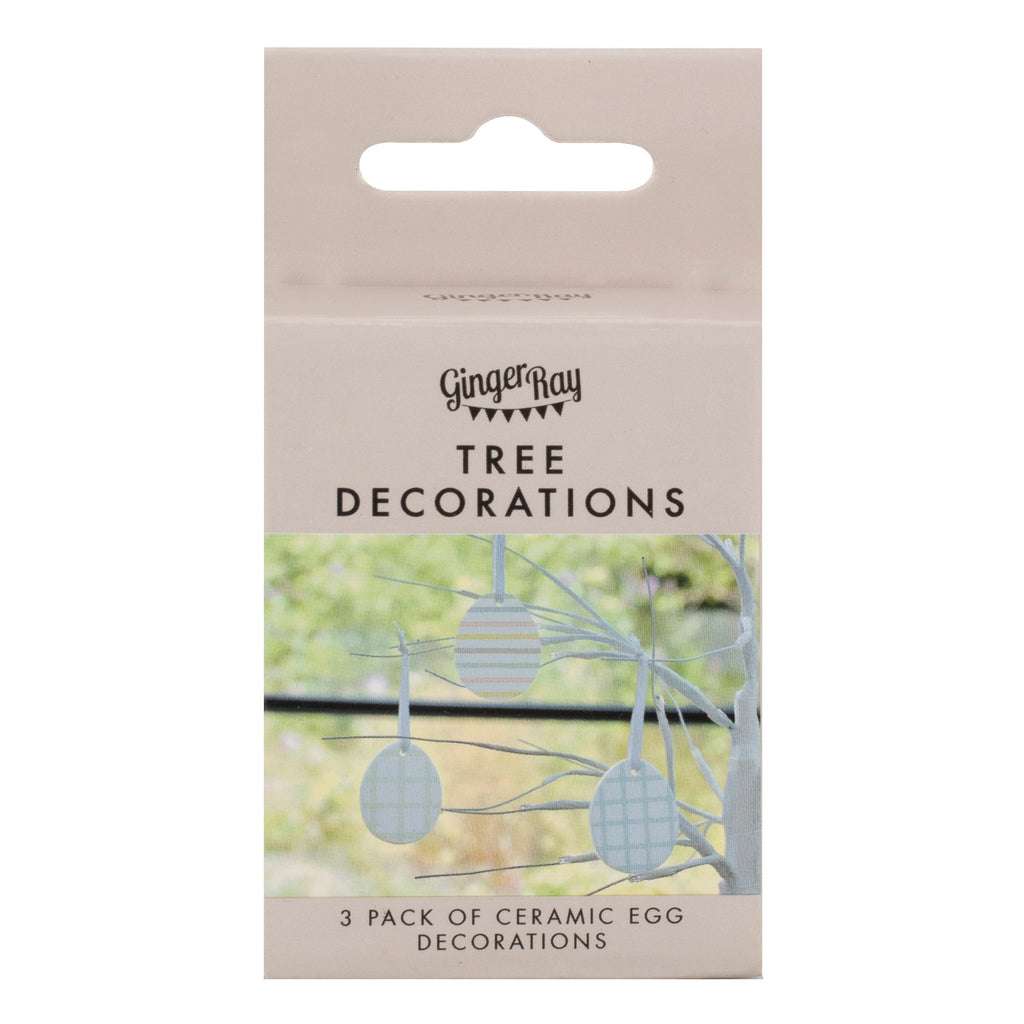 Ceramic Easter Egg Tree Decorations- 10 Inner Pack