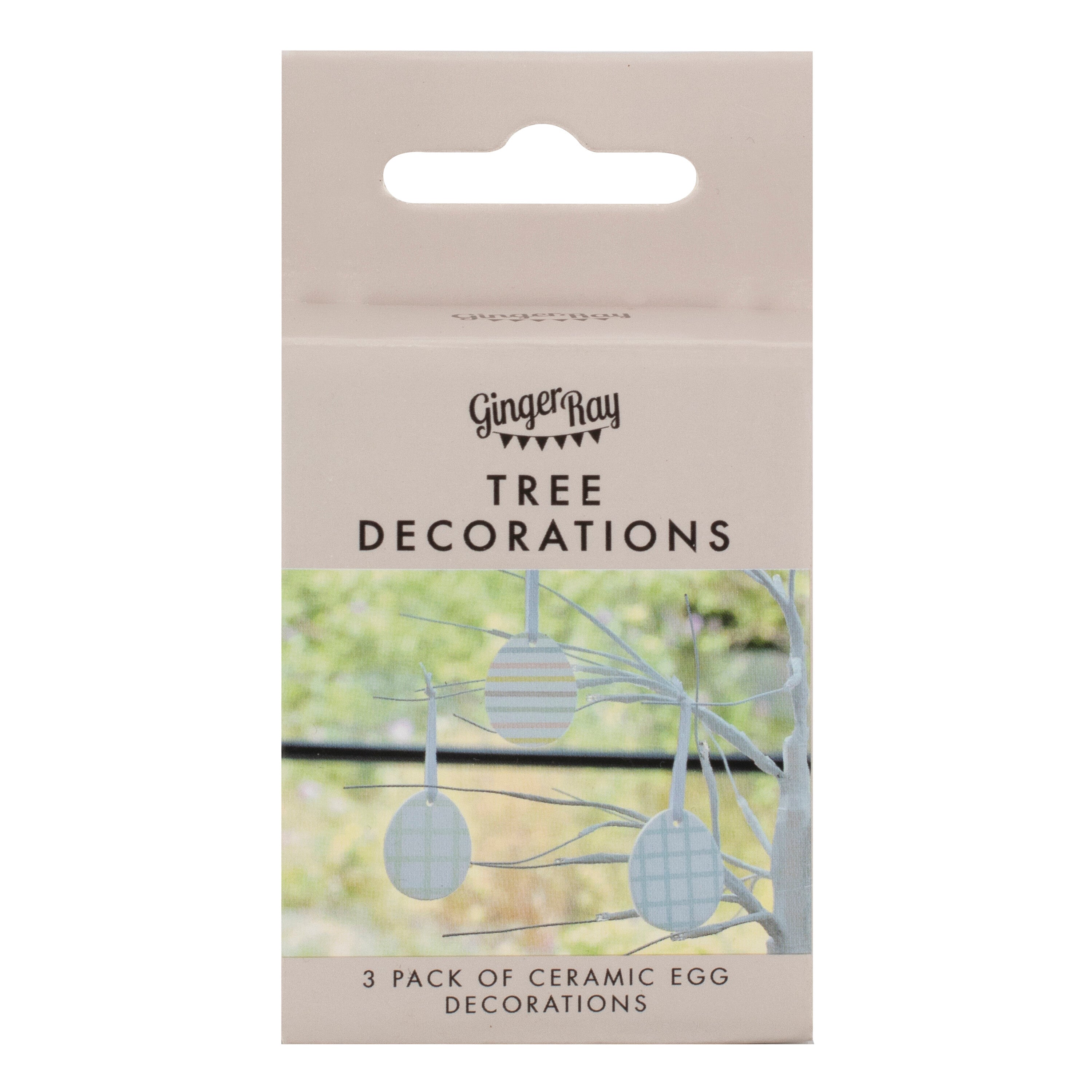 Ceramic Easter Egg Tree Decorations- 10 Inner Pack