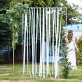 White Ribbon Hanging Wedding Backdrop- 5 Inner Pack