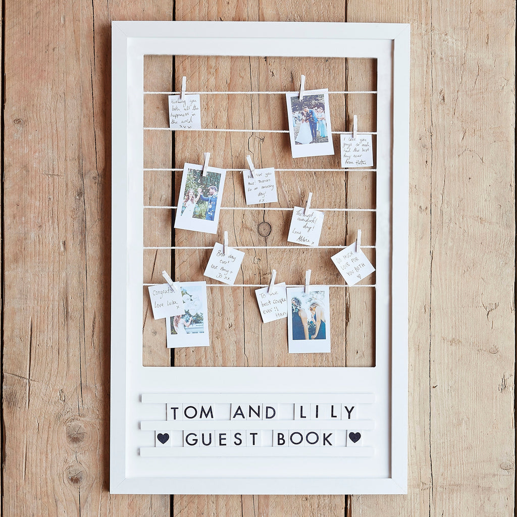Customisable Frame Wedding Guest Book Alternative- 5 Inner Pack