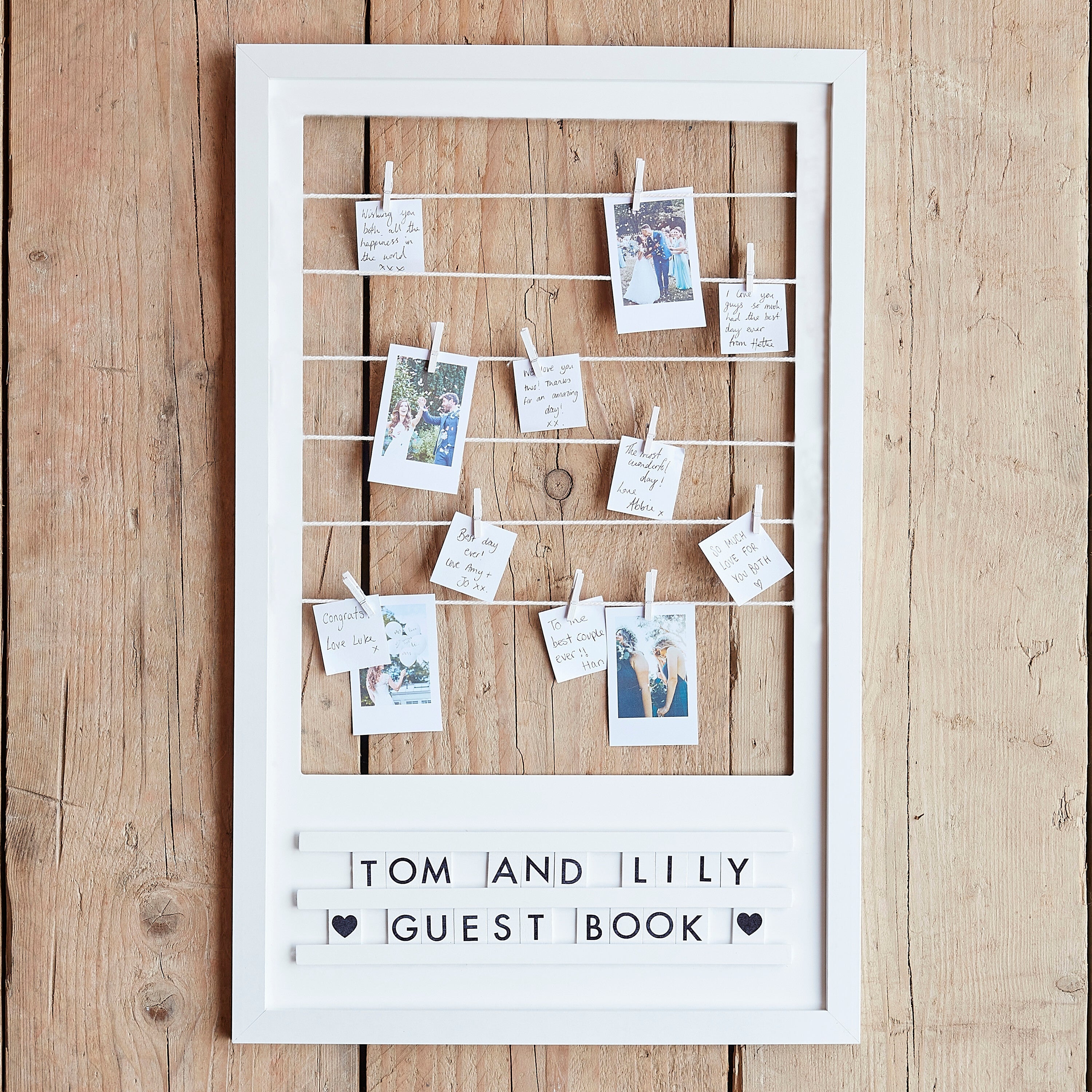 Customisable Frame Wedding Guest Book Alternative- 5 Inner Pack