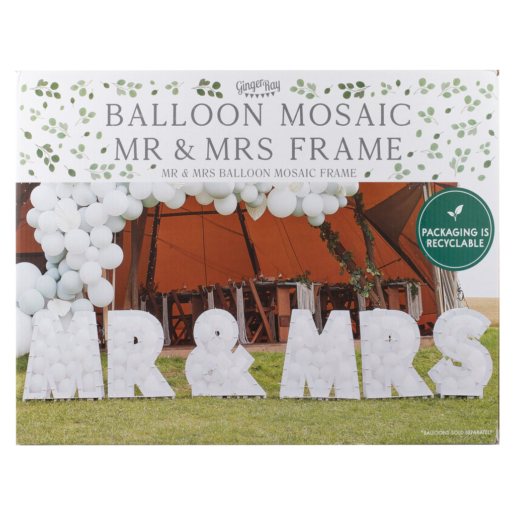 Mr & Mrs Balloon Mosaic Stand- 1 Inner Pack