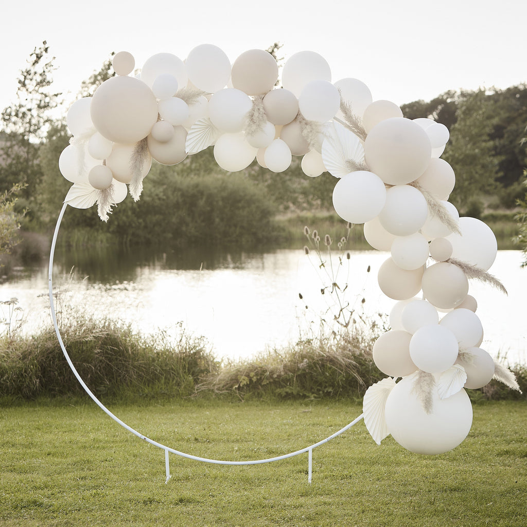 White Round Wedding Arch- 1 Inner Pack