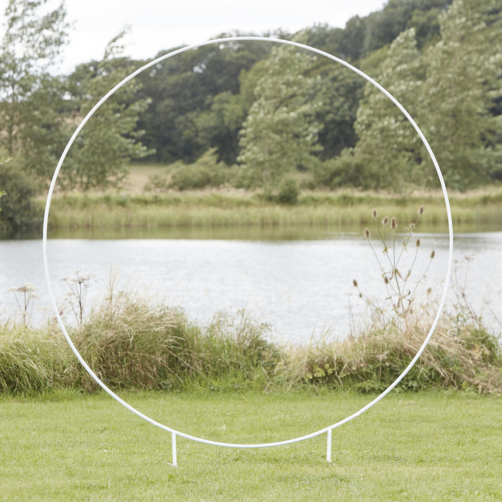 White Round Wedding Arch- 1 Inner Pack