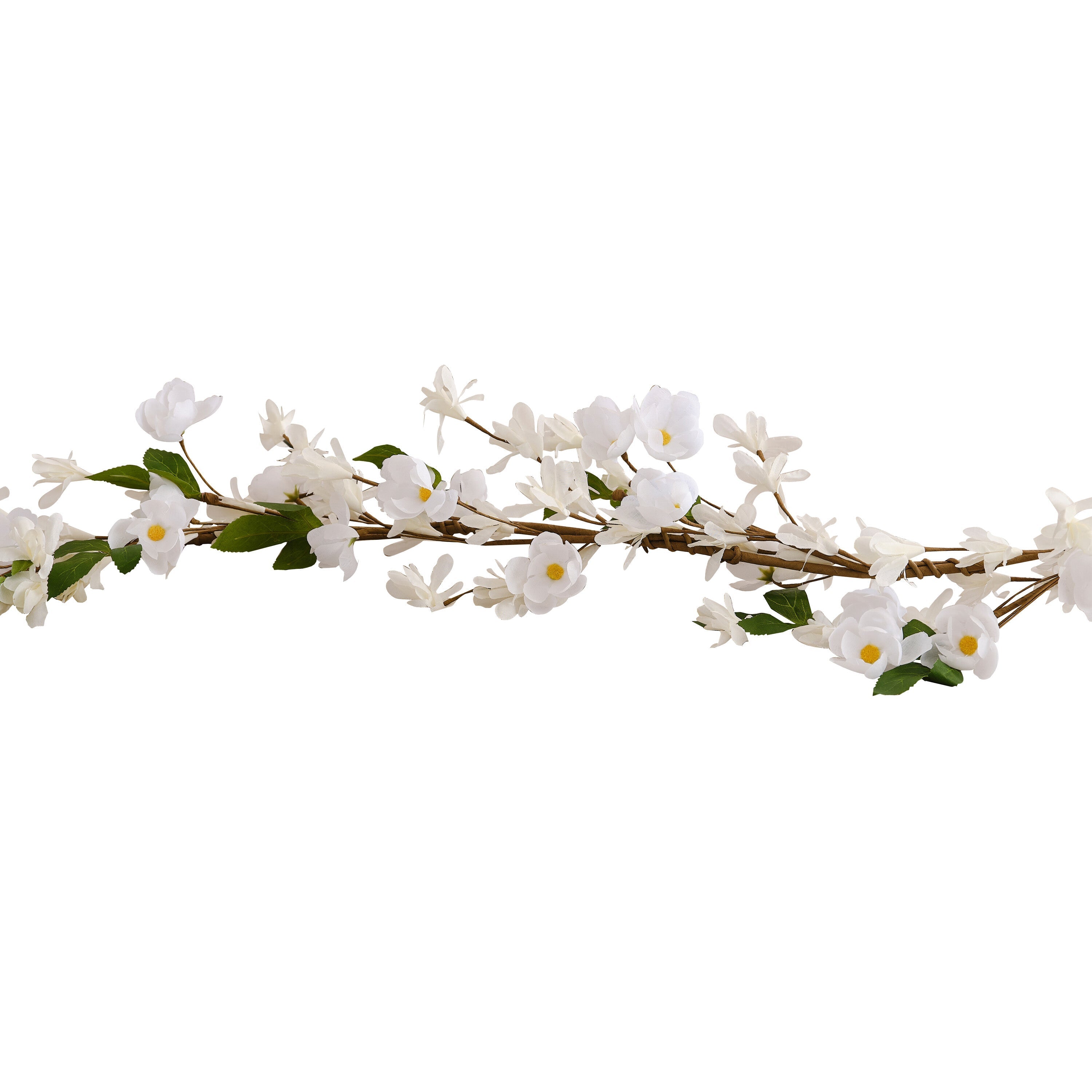 White Blossom Artificial Flower Garland- 5 Inner Pack