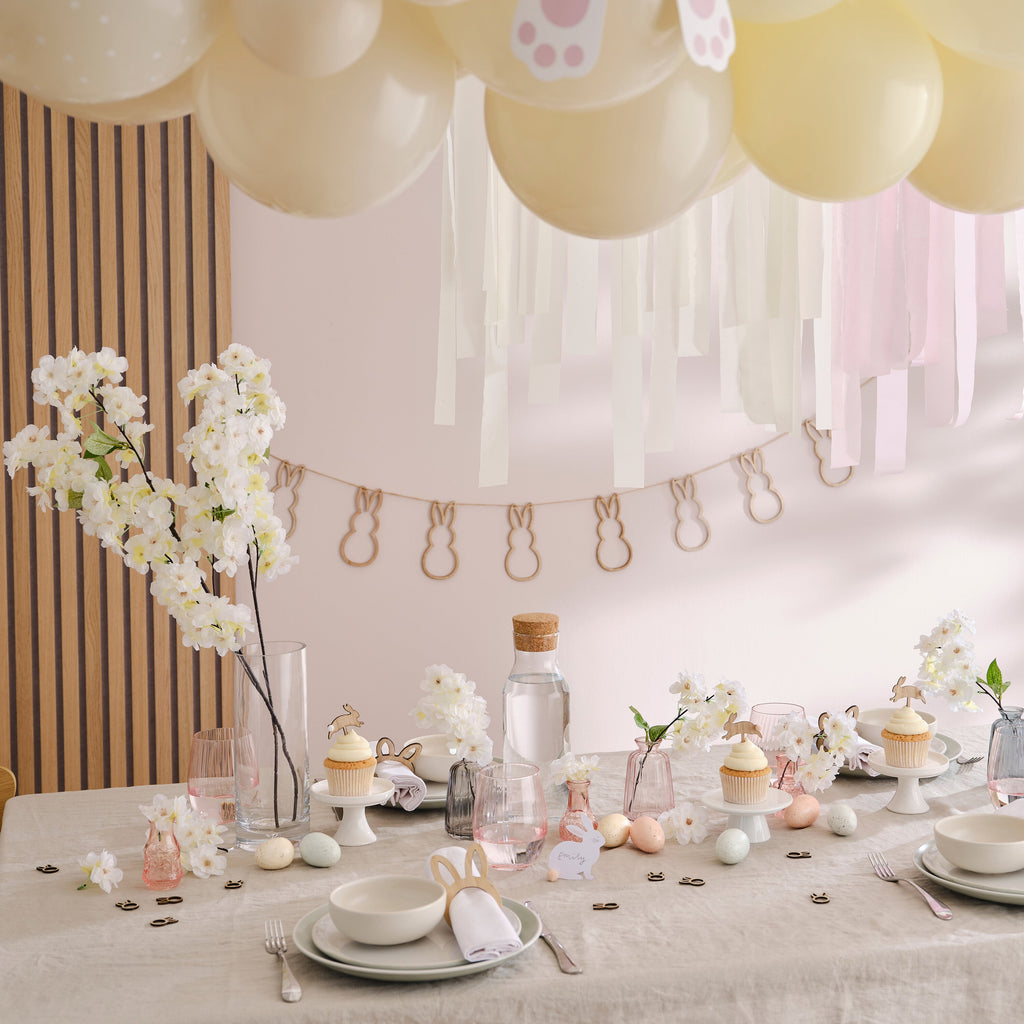 White Blossom Artificial Flower Garland