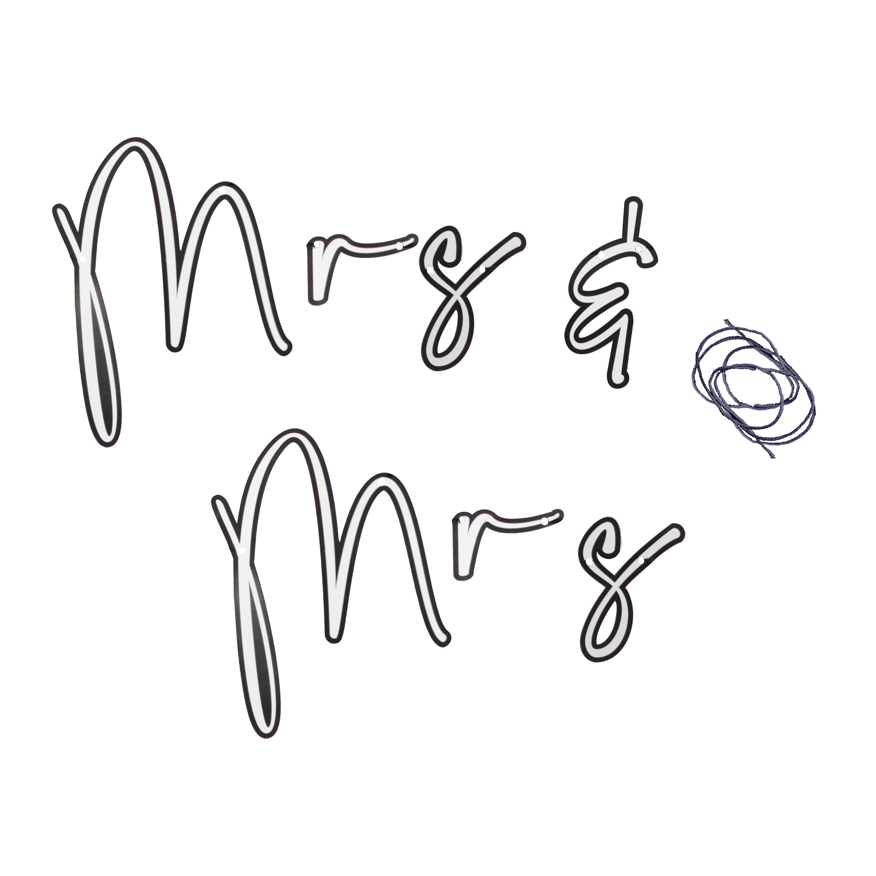 Customisable Mr & Mrs Bunting- 5 Inner Pack