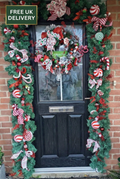 Christmas Full Door Garland Set with delivery badge