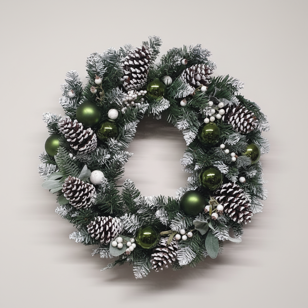 Christmas wreath without bow