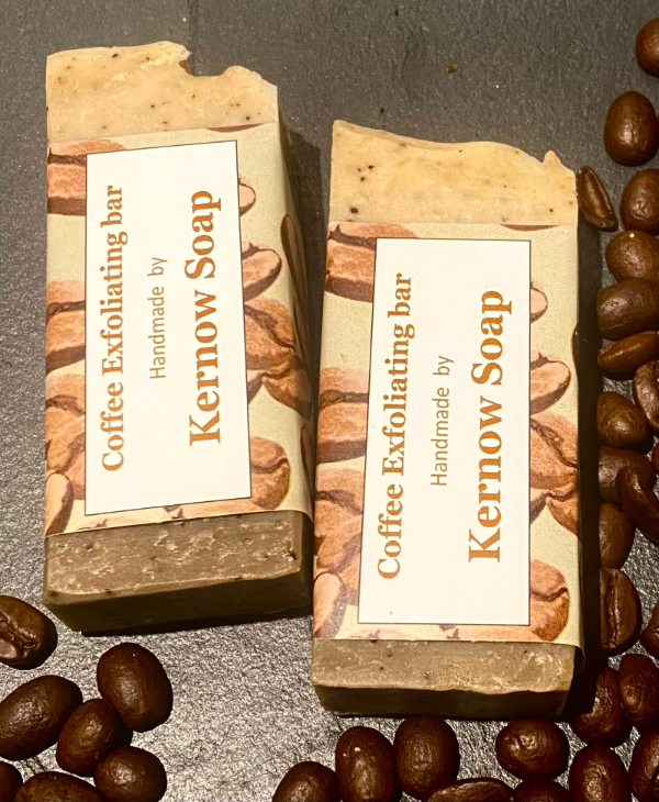 Savon exfoliant au café en barre