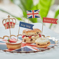 Union Jack Cupcake Topper Decorations- 5 Inner Pack