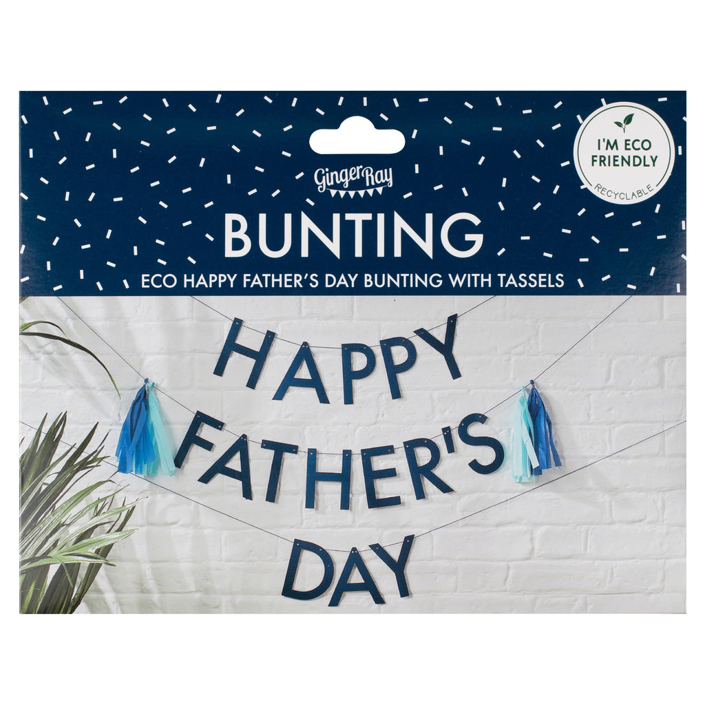 Happy Father's Day Bunting with Tassels