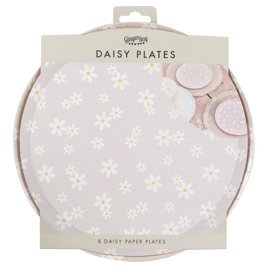 Daisy Floral Paper Plates- 5 Inner Pack