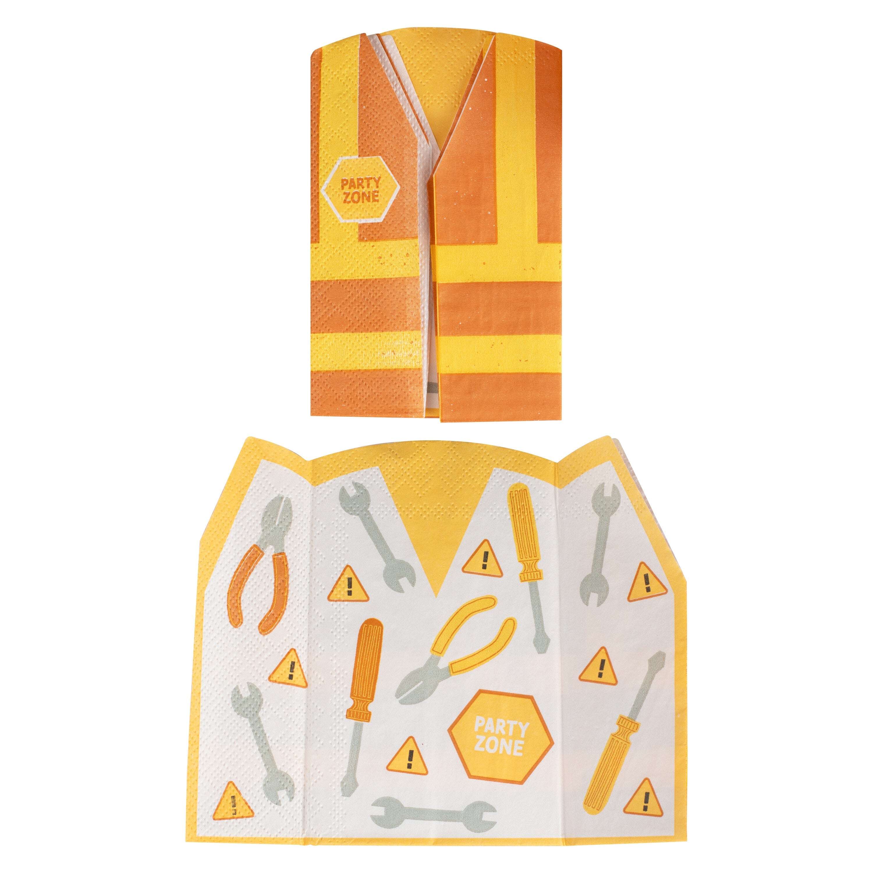 Construction Party Hi-vis Jacket Paper Napkins