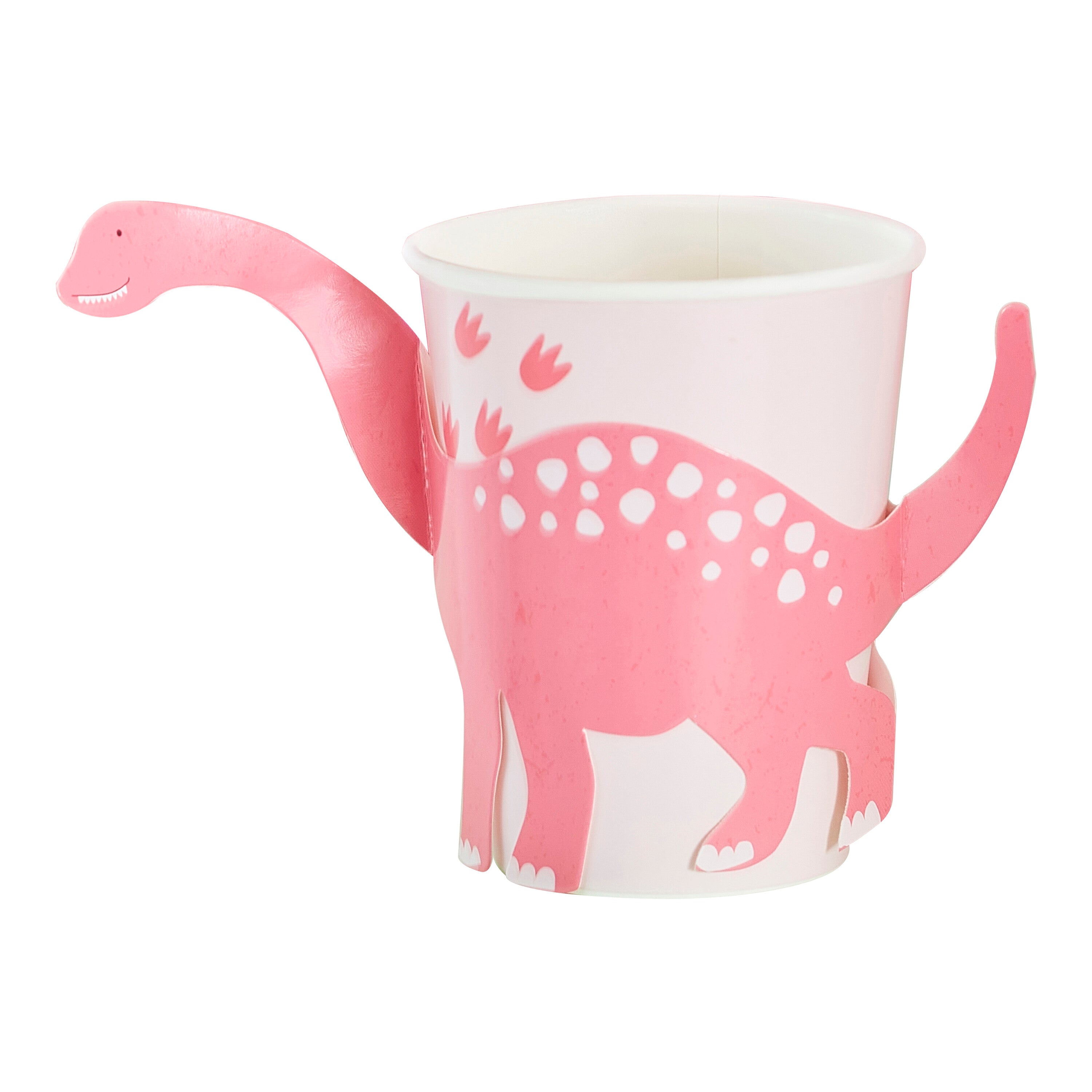 Pink Pop Out Dinosaur Paper Cup- 5 Inner Pack