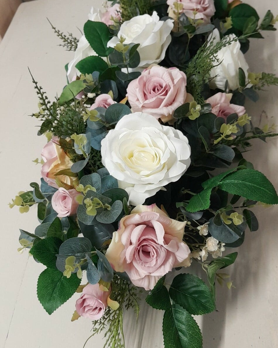 Florence | Silk Rose & Gypsophila Artificial Wedding Bouquet