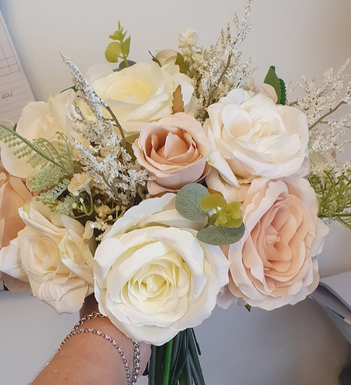 Fortuna Artificial Wedding Flower Collection | Peach, Blush & Cream